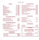 Menu Le Fer à Cheval - Les apéros, entrées, huîtres...