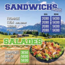 Menu Pitta grill - Sandwiches froids et salades