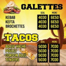 Menu Pitta grill - Galettes et tacos