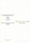 Menu Times Square - Carte et menu Times Square Roubaix