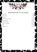 Menu Casa Penasa - Les boissons chaudes