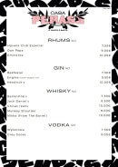 Menu Casa Penasa - Les rhums, gins et whiskys, ...
