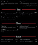 Menu Le Festival Pizza - Les pates, desserts et boissons