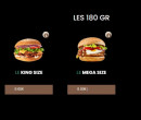 Menu Take away - Les burgers 180 GR