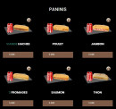 Menu Take away - Les paninis