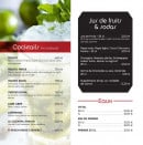 Menu L'Expresso - Les cocktails et jus de fruits