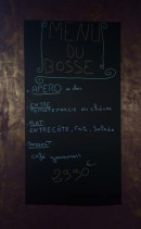 Menu Brasserie Falcon'e - Le menu du bosse