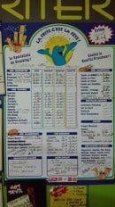 Carte et menu de Friterie de l'Escrebieux à Flers en Escrebieux — Brochettes, viandes, hamburgers,...