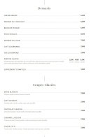 Carte et menu de Estaminet Les Quatre Chemins à Herlies — Les desserts et coupes glacées