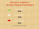 Menu Magic-Pizza - les pizzas à emporter