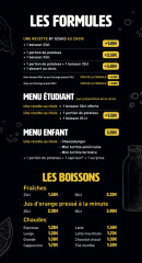 Menu Ozako - Les formules et boissons