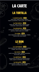 Menu Ozako - La tortilla et bun