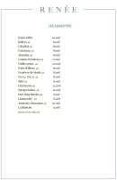 Menu Renée - Les digestifs