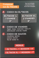 Menu Crousti'frit - Menu et création tacos
