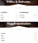 Menu Emre - Les frites, boissons et supplémentaires