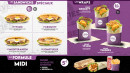 Menu Le Seventies - Les sandwichs, wraps et formules