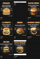 Menu Oh roubaignot - Les burgers suite