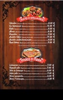 Menu Sofra - Pizzas, plats, grillades,...