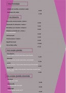 Menu l' Escale - les fromages et desserts,...