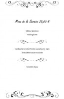 Carte et menu de La Buissonnière à Beauvois en Cambresis — menu 28€