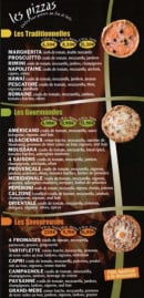 Carte et menu de Pizzéria Enzo à Conde sur l'Escaut — Les pizzas