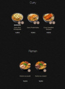 Menu Sushi Shop - Les curry et ramens