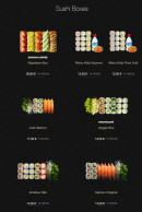 Menu Sushi Shop - Les sushis boxes