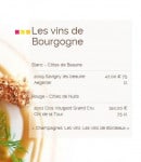 Menu Fleur de Sel - Les vins de Bourgogne