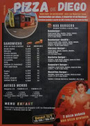 Carte et menu de Pizzeria do diego à Montigny en Ostrevent — Sandwichs et burgers