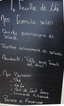 Menu 4 Feuilles de thé - exemple de menu