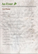 Menu Au Feu De Cèdres - Les pizzas