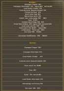 Menu La Baratte - La champagne