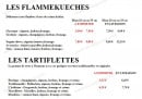 Carte et menu de Tout Feu Tout Flamme à Tourcoing — les flammeckueches, et les tartiflettes