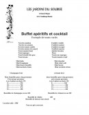 Menu Les jardins du soubise - Le buffet apéritifs et cocktail