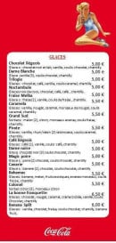 Carte et menu de A la bonne franquette à Malo les Bains — Les glaces