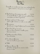 Menu Chez Flavien - Les plats