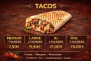 Carte et menu de Le Royal à Allennes les Marais — Tacos