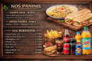 Carte et menu de Le Royal à Allennes les Marais — Paninis
