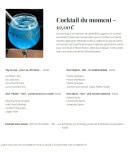 Menu Au coin des copains - Les cocktails