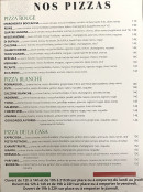 Menu La Boccaccia - Menu pizza