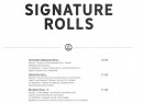 Menu Sushi Shop - Les signatures rolls suite