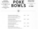 Menu Sushi Shop - Les pokes bowls suite