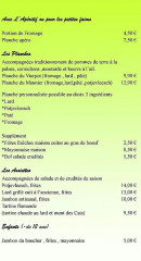 Menu Estaminet De Vierpot - Apéritifs, planches, assiettes,...