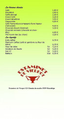 Menu Estaminet De Vierpot - Boissons chaudes et digestifs