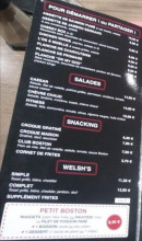 Menu Boston Company - Les salades, snacking, ...