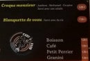 Menu Fresh Fast Food - Le croque monsieur, blanquettes de veau et boissons