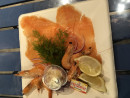 Carte et menu de La  Bourriche bleue à Valenciennes — Assiette de saumon à emporter