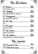 Carte et menu de Le Napolitain à Valenciennes — escalopes suite