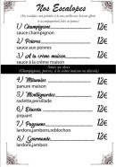 Carte et menu de Le Napolitain à Valenciennes — escalopes