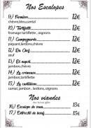 Menu Le Napolitain - escalopes suite